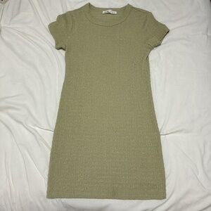 Green Scrunched Dress